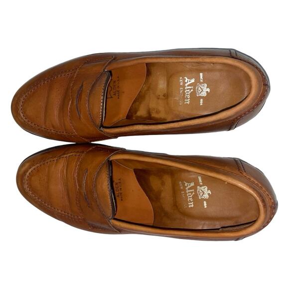 Alden New England Brown Leather Penny Loafers    Size: 9 B/D - Picture 5 of 9